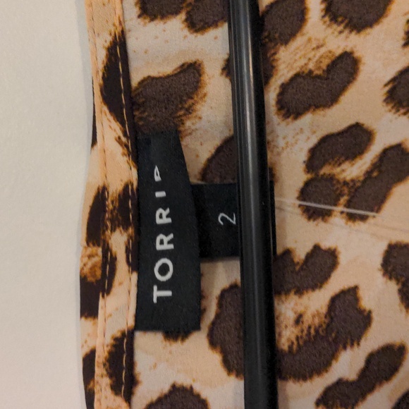 NWT Torrid Georgette Frida Leopard Ruffle Top Size 2X - Picture 6 of 8